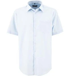 Seidensticker Modern Kent 0001/48 Kurzarmhemd, Modern Fit, Baumwolle, Hellblau -hemdenverkauf 90185 norm