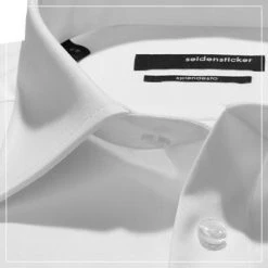 Seidensticker Modern Kent 0001/01 Kurzarmhemd, Modern Fit, Baumwolle, Weiß