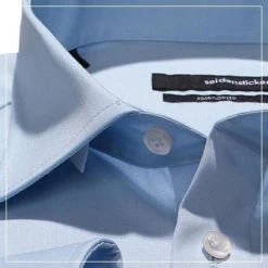 Seidensticker Hemd 0000/48 Modern Fit, Baumwolle, Bleu, Hellblau