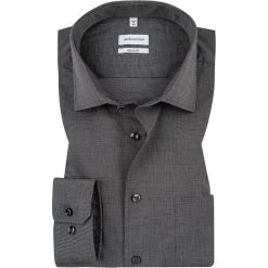 Seidensticker Hemd 0000/67 Regular Fit, Baumwolle, Grau -hemdenverkauf 90195 master