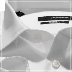 Seidensticker Modern Kent ELA 0005/01 Hemd, Modern Fit, Baumwolle, Extra langer Arm, Weiß