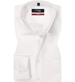 Seidensticker Modern Kent ELA 0005/01 Hemd, Modern Fit, Baumwolle, Extra langer Arm, Weiß -hemdenverkauf 90196 norm