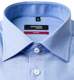 Seidensticker Modern Kent ELA 0005/14 Hemd, Modern Fit, Baumwolle, Extra langer Arm, Blau -hemdenverkauf 90198 norm2
