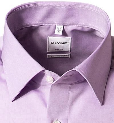 OLYMP Hemd Luxor Comfort Fit 5131/12/71 Kurzarmhemd, Chambray, Flieder, Lila 2 OLYMP Hemd Luxor Comfort Fit 5131/12/71 Kurzarmhemd, Chambray, Flieder, Lila – Bild 2