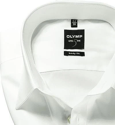 OLYMP Hemd Level Five Body Fit EL 6090/69/00 Popeline, Extra langer Arm, Weiß 2 OLYMP Hemd Level Five Body Fit EL 6090/69/00 Popeline, Extra langer Arm, Weiß – Bild 2