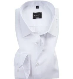 Venti Kent Modern Fit 69 EL weiß 001489/0 Hemd, Popeline, Extra langer Arm
